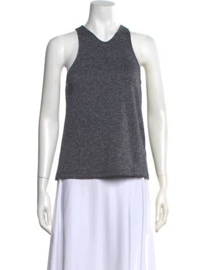 Pre-owned Tibi Scoop Neck Sleeveless Top W/ Tags In Blue
