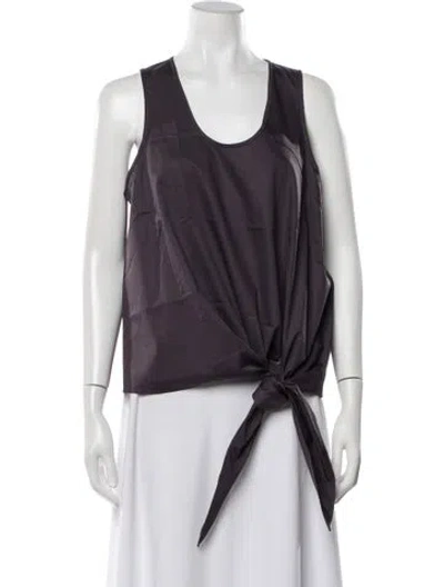 Pre-owned Tibi Scoop Neck Sleeveless Top W/ Tags In Purple