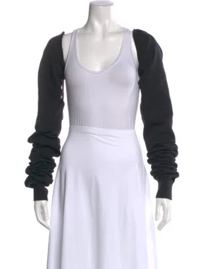 Pre-owned Tibi Scoop Neck Sweater In Black