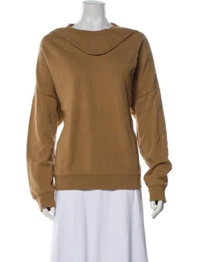 Pre-owned Tibi Scoop Neck Sweater In Brown