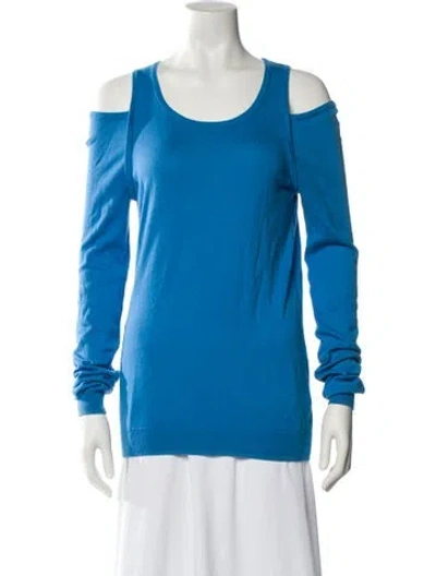 Pre-owned Tibi Scoop Neck Sweater In Multi