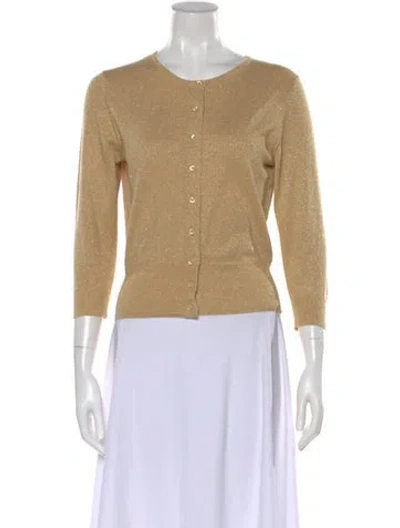 Pre-owned Tibi Scoop Neck Sweater In Neutral