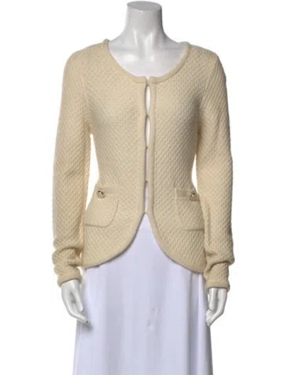 Pre-owned Tibi Scoop Neck Sweater In Neutral