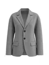 Tibi Sculpted Blazer In Gray