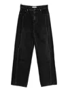 Tibi Seam-detailed Jeans In Black