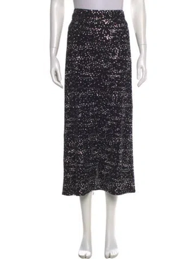 Pre-owned Tibi Sequin Embellishments Midi Length Skirt In Multi