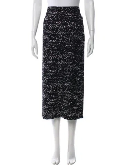 Pre-owned Tibi Sequin Embellishments Midi Length Skirt In Multi
