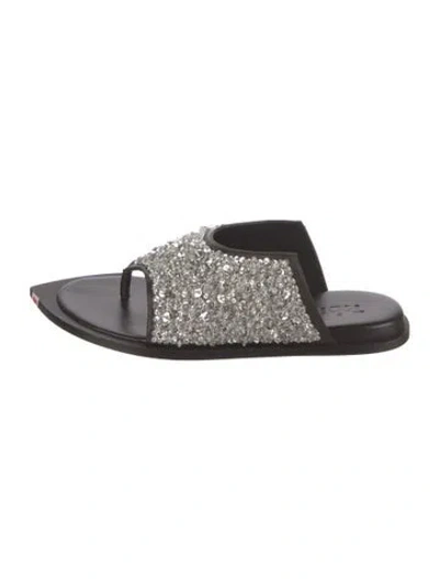 Pre-owned Tibi Sequins Patterned Sandals W/ Tags In Multicolor