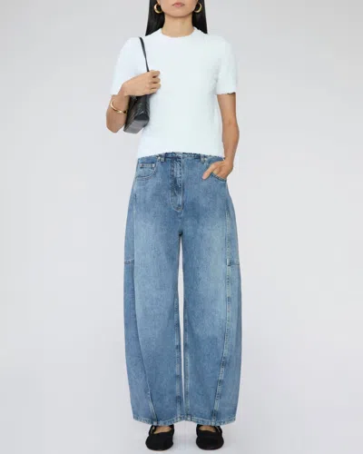 Tibi Serviette Baby Tee In White