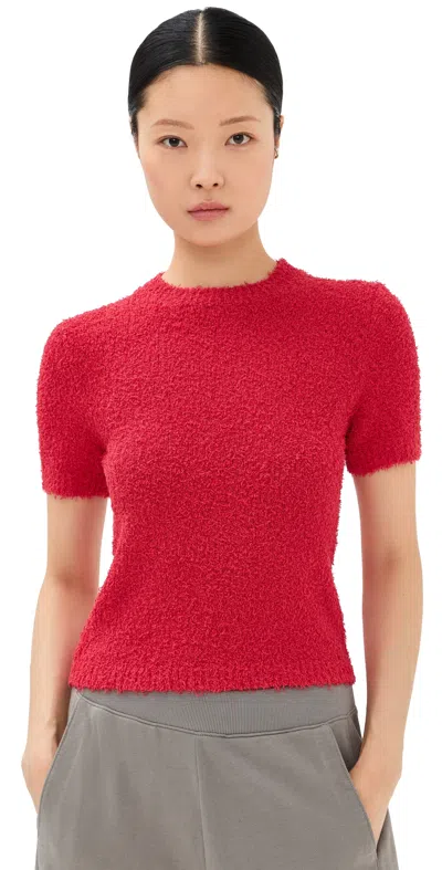 Tibi Serviette Baby Tee Red