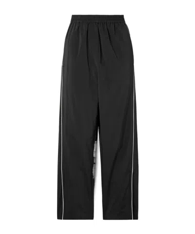 Tibi Shell Track Pants In Black