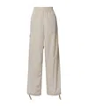 Tibi Shell Wide-leg Pants In Neutral