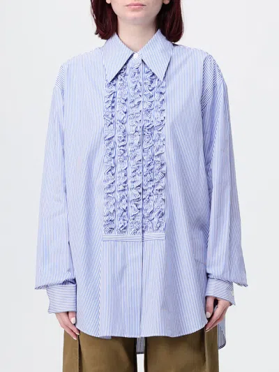 Tibi シャツ  レディース カラー ブルー In Blue