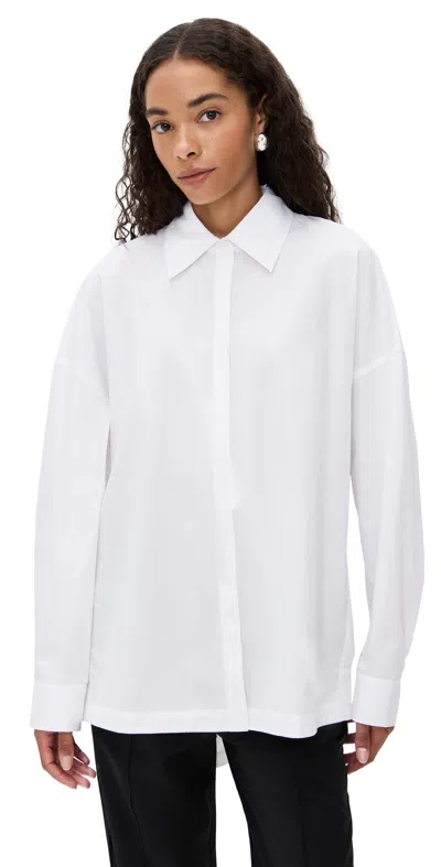 Tibi Shirting Gabe Oversized Shirt White
