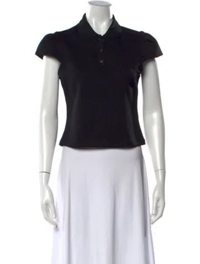 Pre-owned Tibi Short Sleeve Polo In Blue