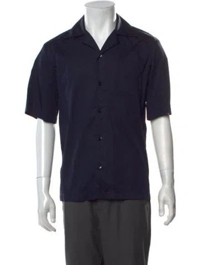Pre-owned Tibi Short Sleeve Shirt In Blue