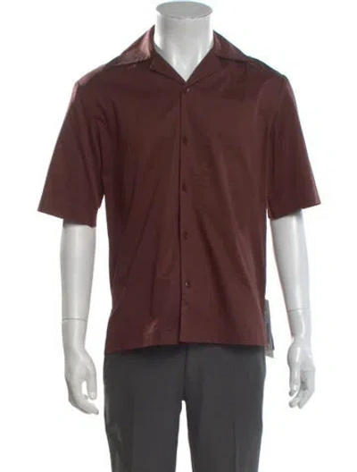 Pre-owned Tibi Short Sleeve Shirt In Brown