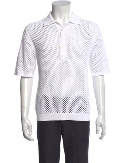 Pre-owned Tibi Short Sleeve Shirt In White