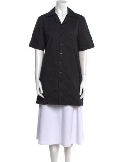Pre-owned Tibi Short Sleeve Tunic In Black