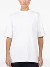 Tibi Program Mock Neck T-shirt White In White