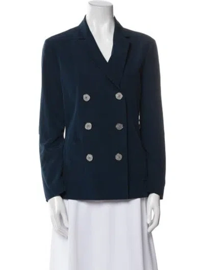 Pre-owned Tibi Silk Blazer In Blue