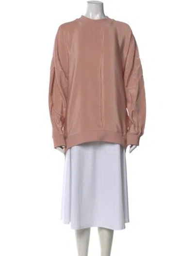 Pre-owned Tibi Silk Crew Neck Top W/ Tags In Pink