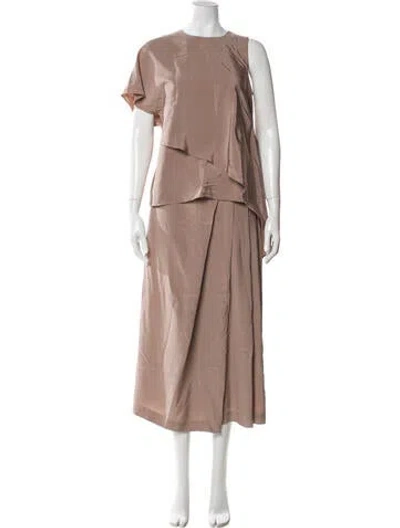 Pre-owned Tibi Silk Dress Set In Neutral