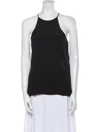 Pre-owned Tibi Silk Halterneck Top In Black