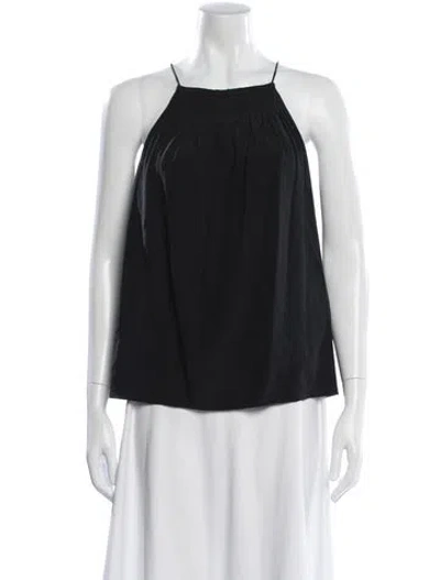 Pre-owned Tibi Silk Halterneck Top In Blue