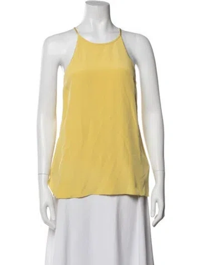 Pre-owned Tibi Silk Halterneck Top In Green