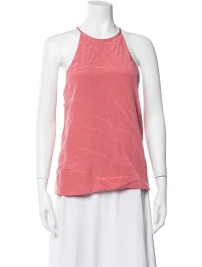 Pre-owned Tibi Silk Halterneck Top In Pink
