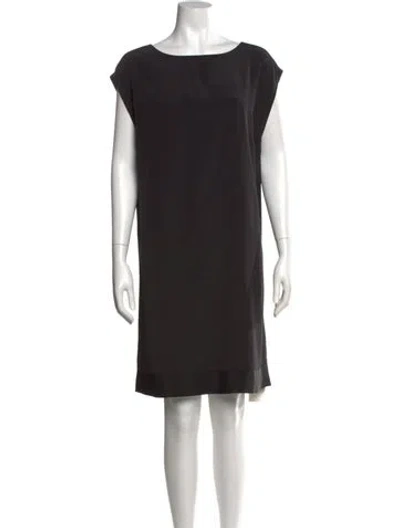 Pre-owned Tibi Silk Knee-length Dress In Black
