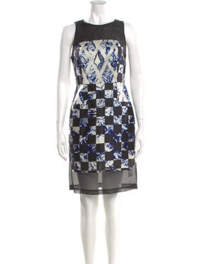 Pre-owned Tibi Silk Knee-length Dress In Black