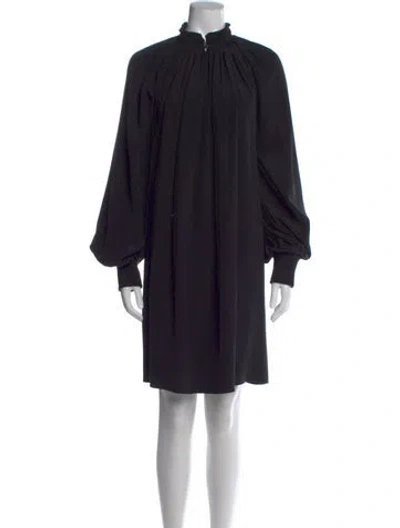 Pre-owned Tibi Silk Knee-length Dress In Black