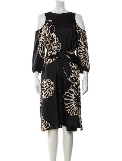 Pre-owned Tibi Silk Knee-length Dress In Black