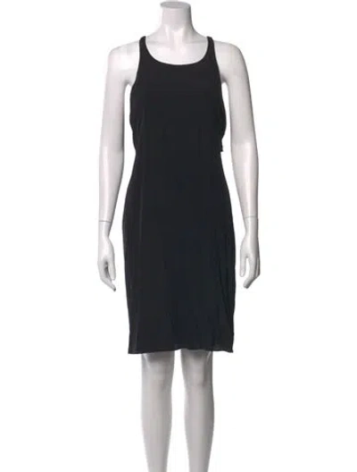 Pre-owned Tibi Silk Knee-length Dress In Black
