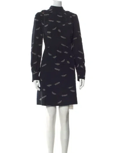 Pre-owned Tibi Silk Knee-length Dress In Blue
