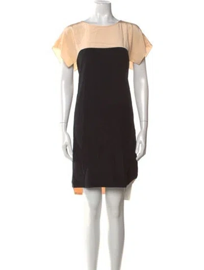 Pre-owned Tibi Silk Knee-length Dress In Neutral