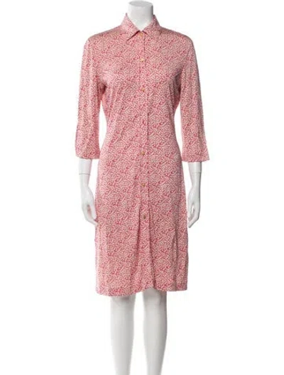 Pre-owned Tibi Silk Knee-length Dress In Red