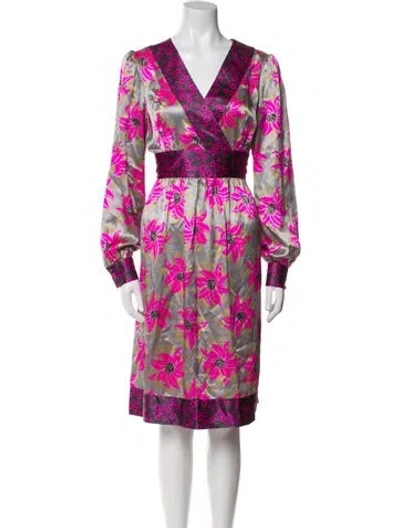 Pre-owned Tibi Silk Knee-length Dress W/ Tags In Multi