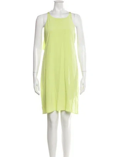 Pre-owned Tibi Silk Knee-length Dress In Yellow