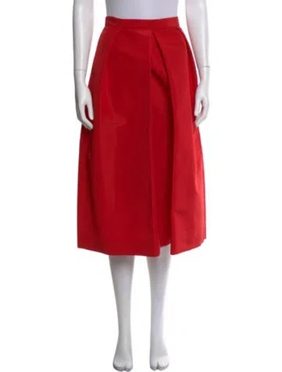 Pre-owned Tibi Silk Knee-length Shorts In Red