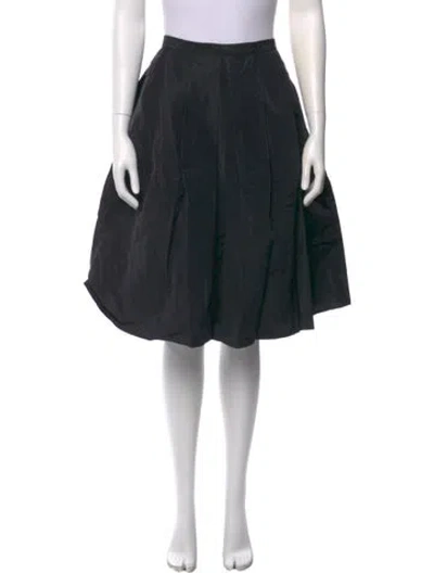 Pre-owned Tibi Silk Knee-length Skirt In Black
