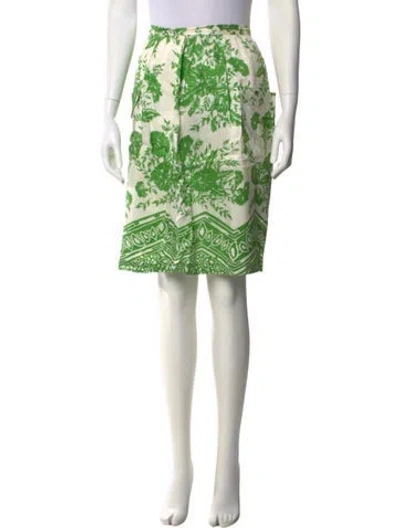 Pre-owned Tibi Silk Knee-length Skirt In Green