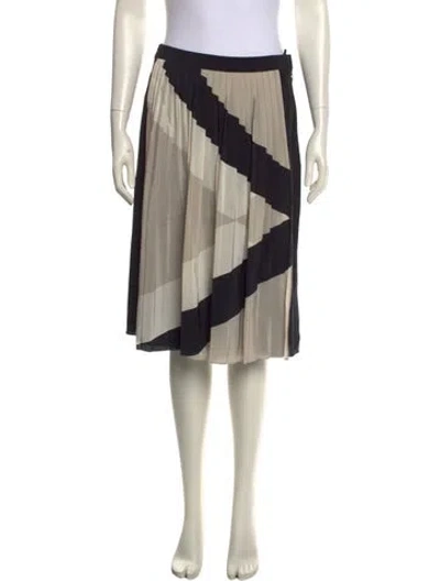 Pre-owned Tibi Silk Knee-length Skirt In Neutral