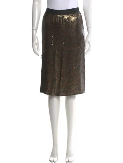 Pre-owned Tibi Silk Knee-length Skirt In Neutral