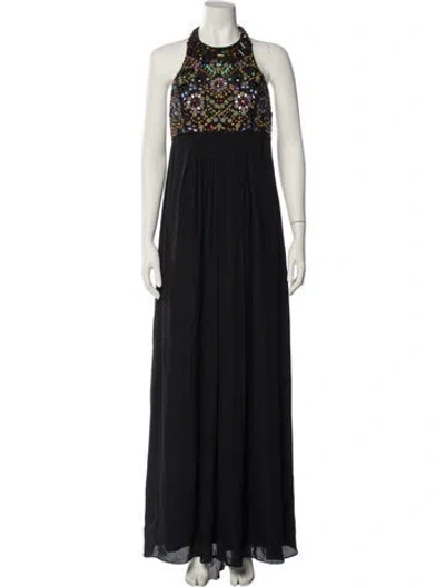 Pre-owned Tibi Silk Long Dress In Blue