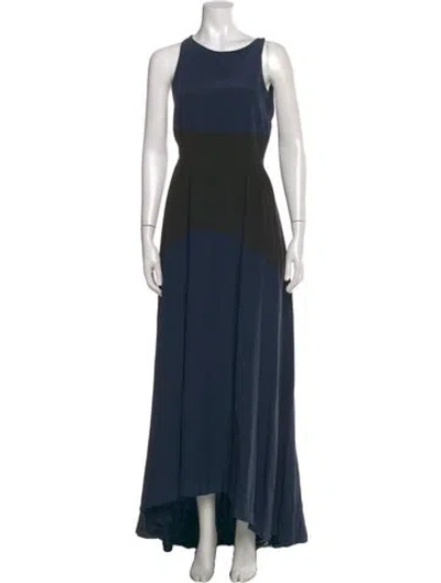 Pre-owned Tibi Silk Long Dress In Blue