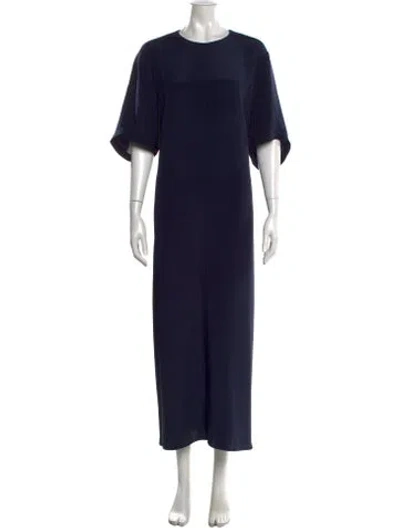 Pre-owned Tibi Silk Long Dress In Blue