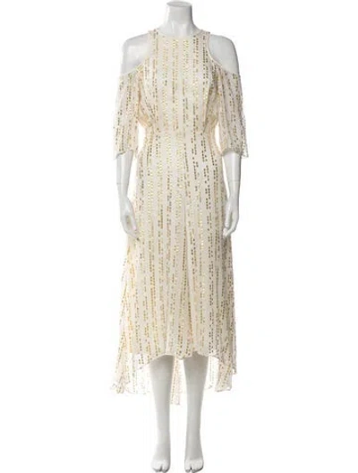 Pre-owned Tibi Silk Long Dress In Multi